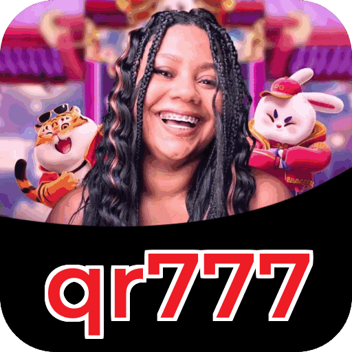 Interface do aplicativo qr777 mostrando jogos disponíveis no iOS e Android